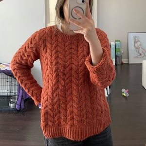 H&M Burnt orange knit sweater